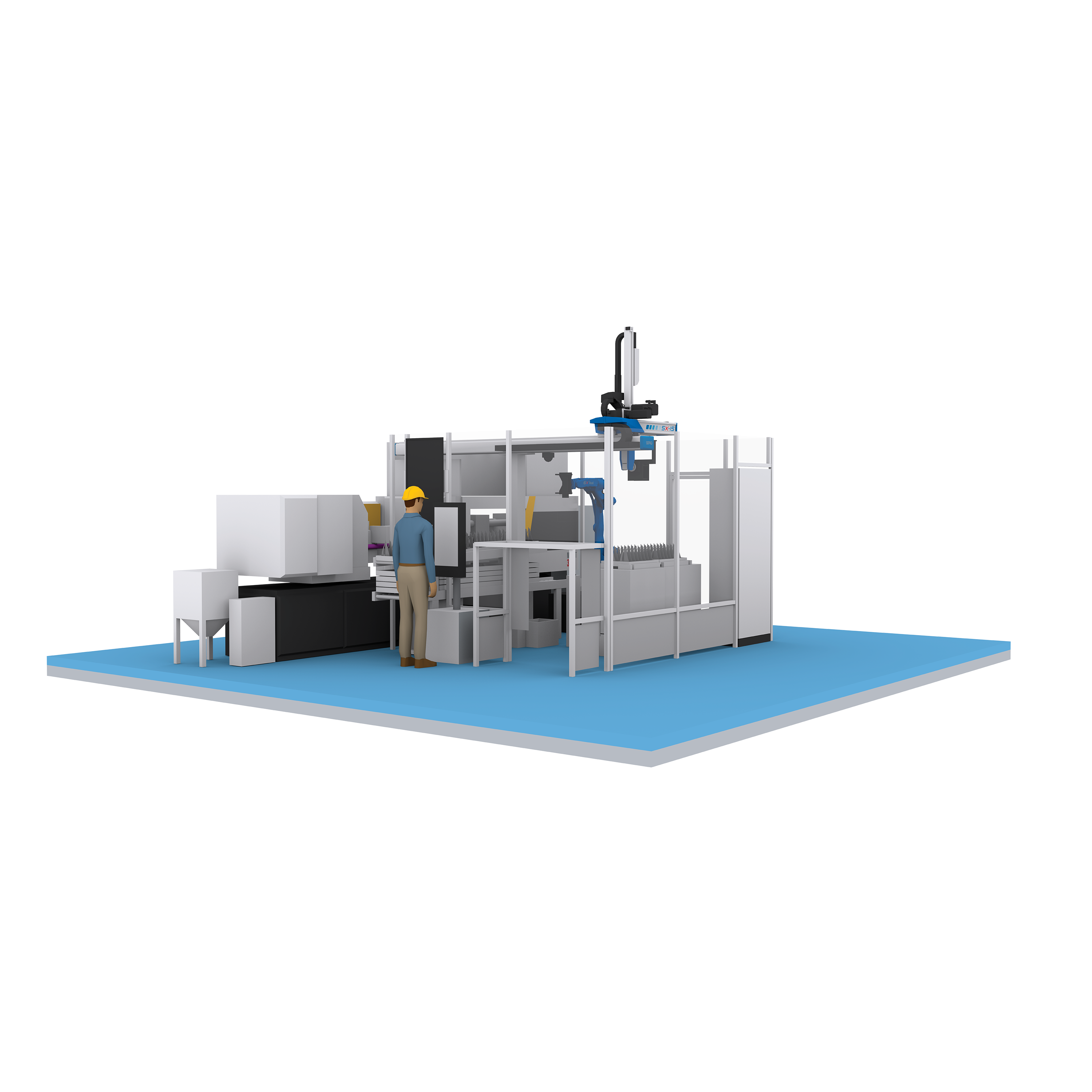 Sepro Group automation cell with robot system